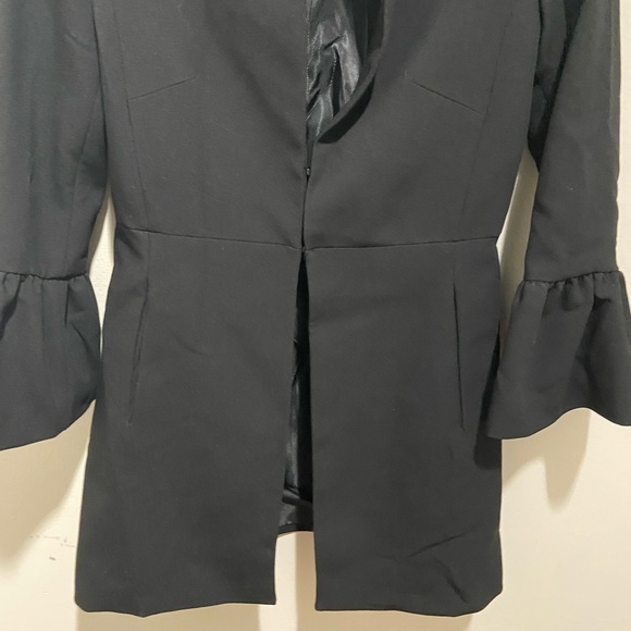 Zara Faux Pearl Bell Sleeve Frock Coat - Picture 5 of 10